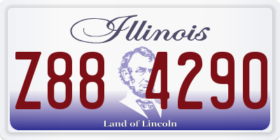 IL license plate Z884290