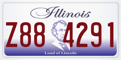 IL license plate Z884291