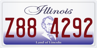 IL license plate Z884292