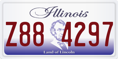 IL license plate Z884297