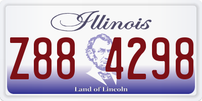 IL license plate Z884298