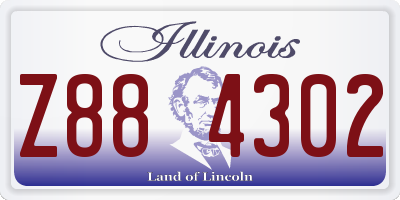 IL license plate Z884302