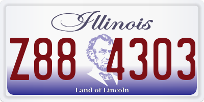 IL license plate Z884303