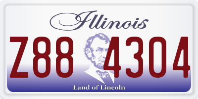 IL license plate Z884304