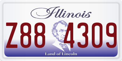 IL license plate Z884309