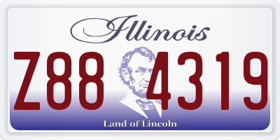 IL license plate Z884319