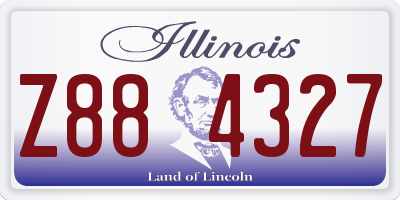 IL license plate Z884327