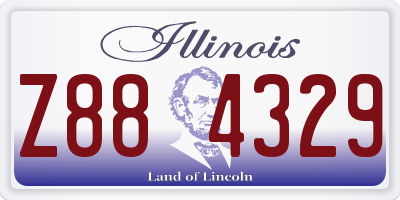 IL license plate Z884329