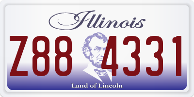 IL license plate Z884331