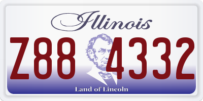 IL license plate Z884332
