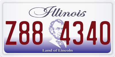 IL license plate Z884340