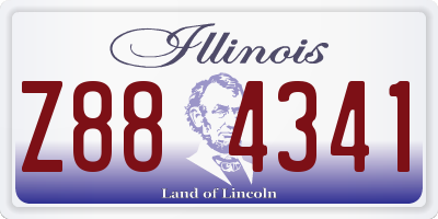 IL license plate Z884341