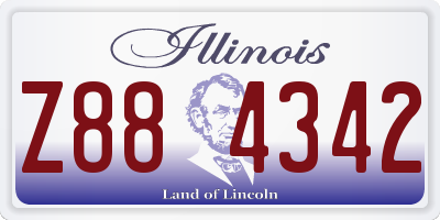 IL license plate Z884342