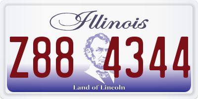 IL license plate Z884344