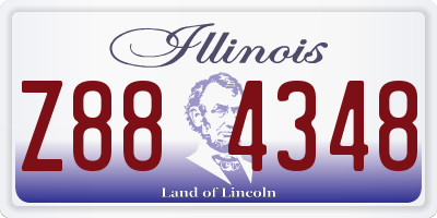 IL license plate Z884348