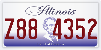 IL license plate Z884352
