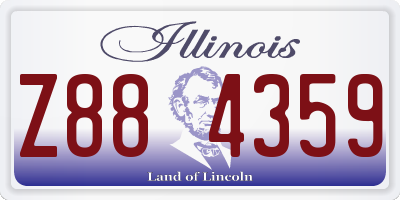 IL license plate Z884359