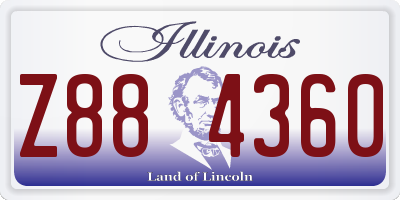 IL license plate Z884360
