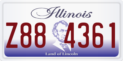IL license plate Z884361