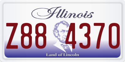 IL license plate Z884370