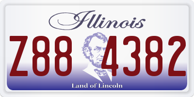 IL license plate Z884382