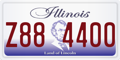 IL license plate Z884400