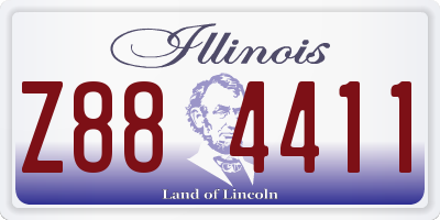 IL license plate Z884411