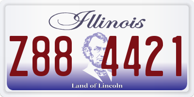 IL license plate Z884421