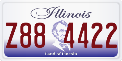 IL license plate Z884422