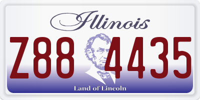 IL license plate Z884435