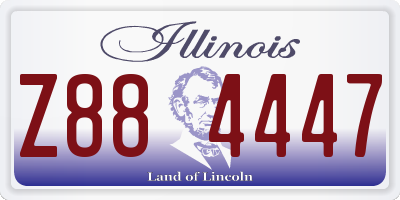 IL license plate Z884447