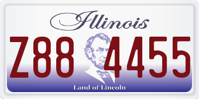 IL license plate Z884455