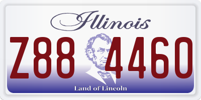 IL license plate Z884460