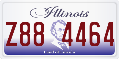 IL license plate Z884464