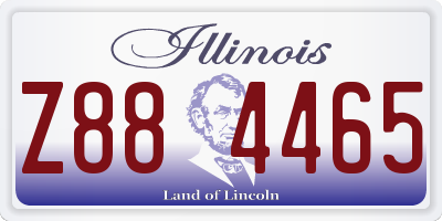 IL license plate Z884465