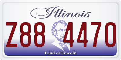 IL license plate Z884470
