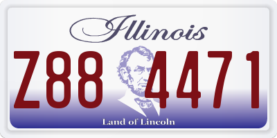 IL license plate Z884471
