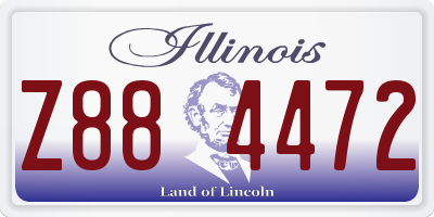 IL license plate Z884472