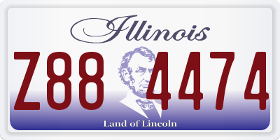 IL license plate Z884474