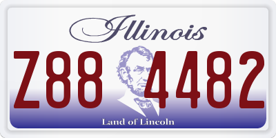 IL license plate Z884482