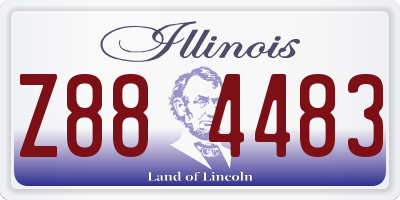 IL license plate Z884483