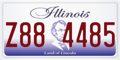 IL license plate Z884485