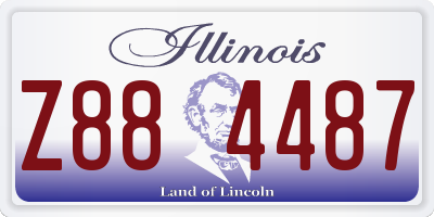 IL license plate Z884487