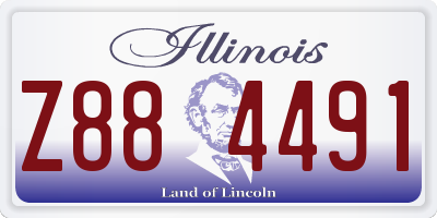 IL license plate Z884491