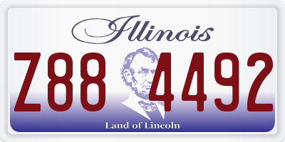 IL license plate Z884492