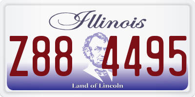 IL license plate Z884495