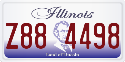 IL license plate Z884498