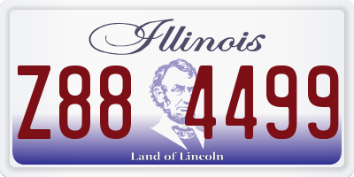 IL license plate Z884499