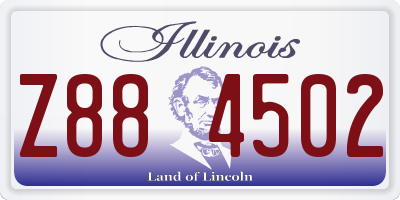 IL license plate Z884502