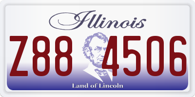 IL license plate Z884506